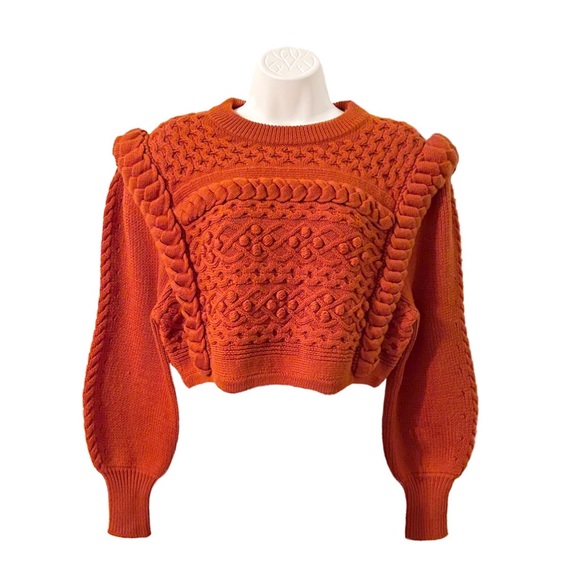 Ronny Kobo Primrose Sweater Rust Red